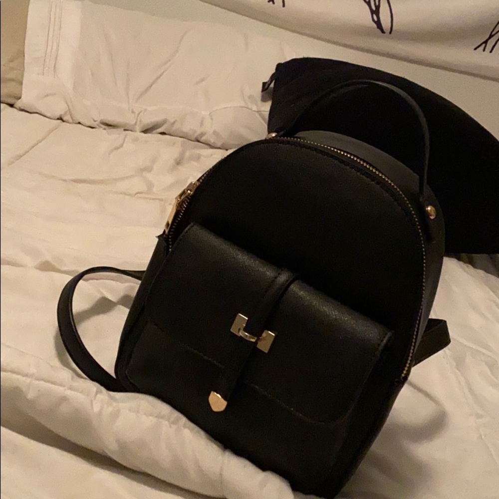 leather mini backpack